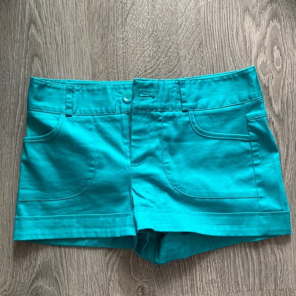 Turquoise Summer Shorts - Picture 1 of 4